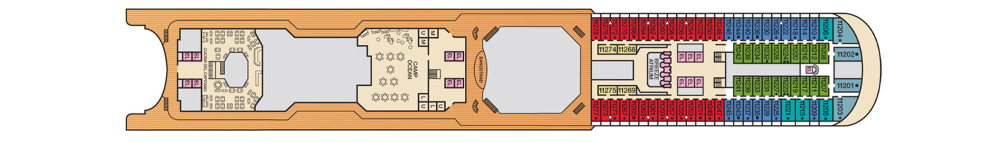 Deck 11 plan
